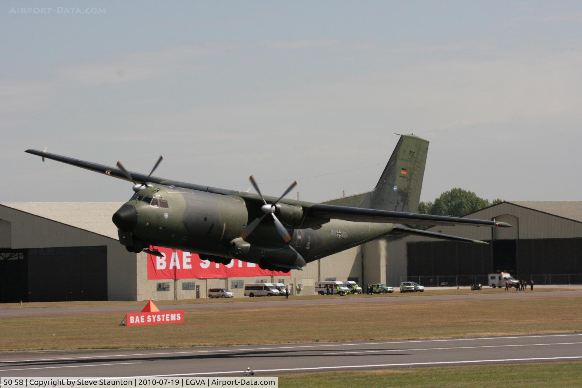 50 58, Transall C-160D C/N D80, Taken at the Royal International Air Tattoo 2010