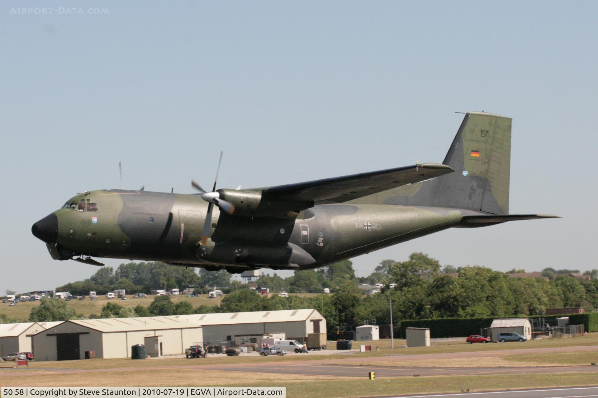 50 58, Transall C-160D C/N D80, Taken at the Royal International Air Tattoo 2010