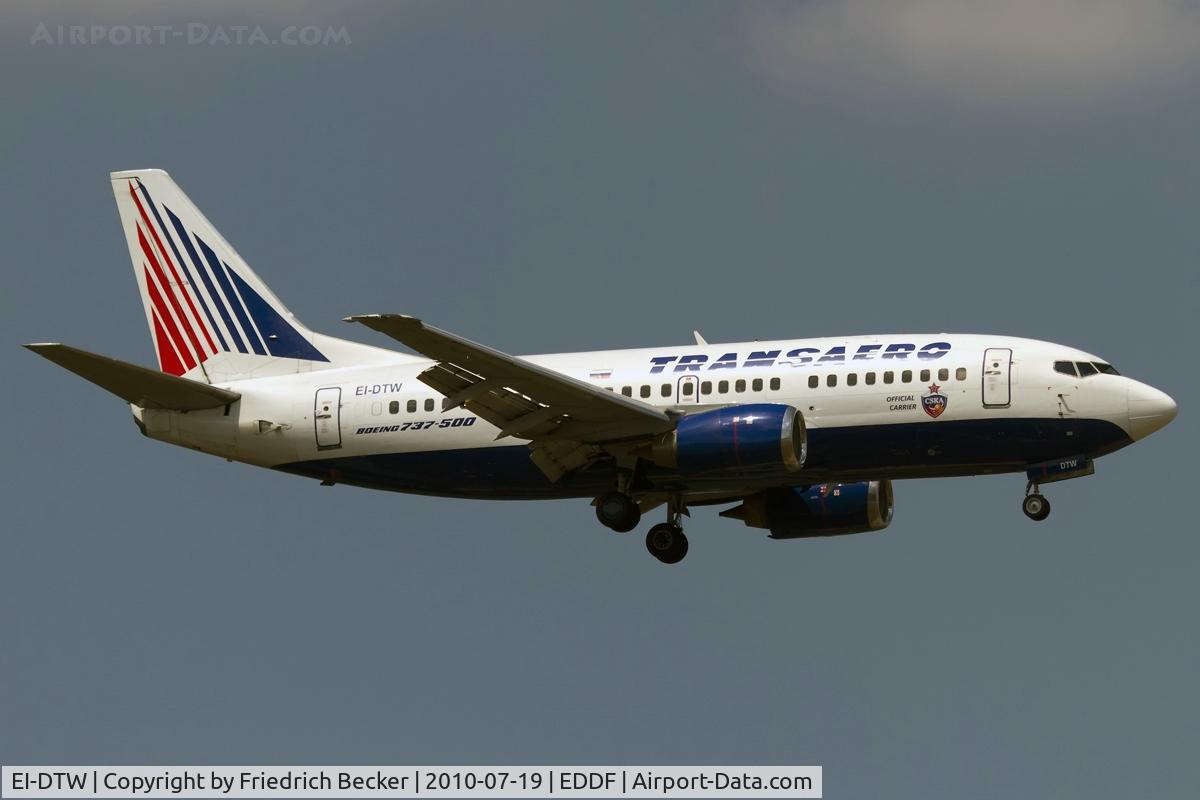 EI-DTW, 1999 Boeing 737-5Y0 C/N 25188, on final RW07R