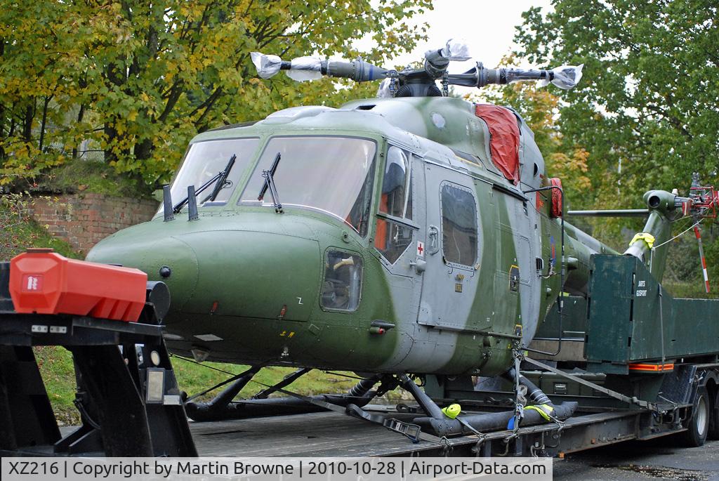 XZ216, 1979 Westland Lynx AH.7 C/N 138, OFF AIRPORT AT THE TAC ASHFORD, KENT, ENGLAND.
Shot in the late evening - but with a very fast lens.