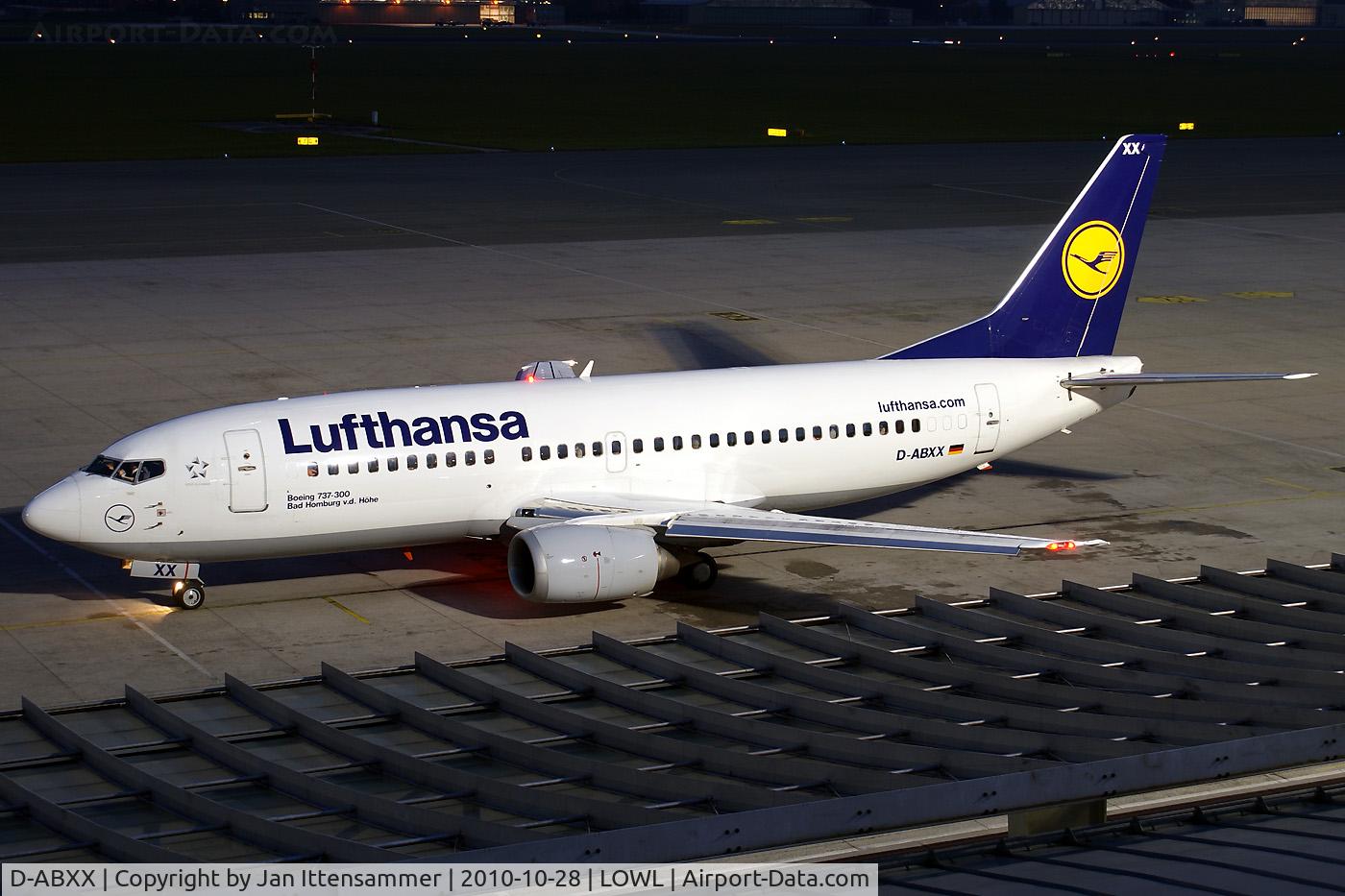 D-ABXX, 1989 Boeing 737-330 C/N 24562, D-ABXX @ Linz Airport