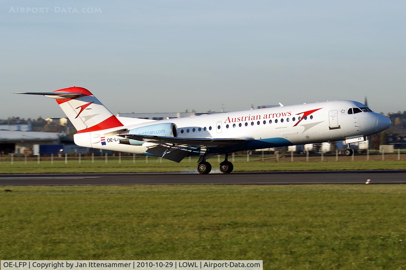 OE-LFP, Fokker 70 (F-28-0070) C/N 11560, OE-LFP @ Linz Airport