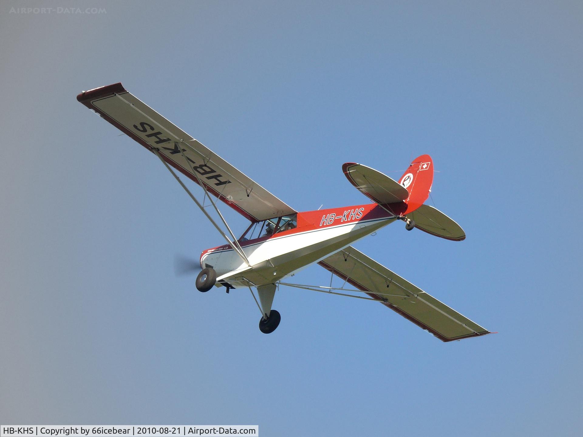 HB-KHS, 2007 Aviat A-1B Husky C/N 2430, Take off from Yverdon airport August 2010