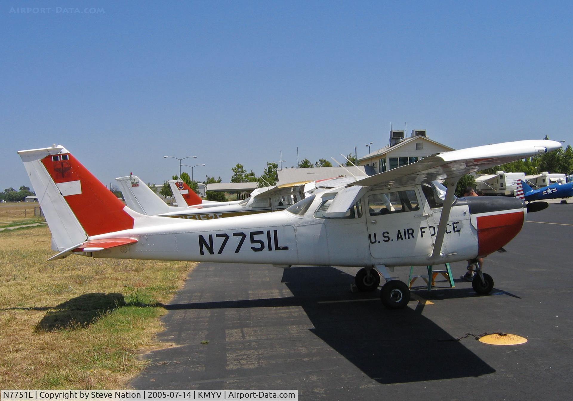 N7751L, 1970 Cessna R172G C/N R1720427, Beale AFB Flying Club 1970 Cessna R172G U.S. AIR FORCE @ Marysville, CA