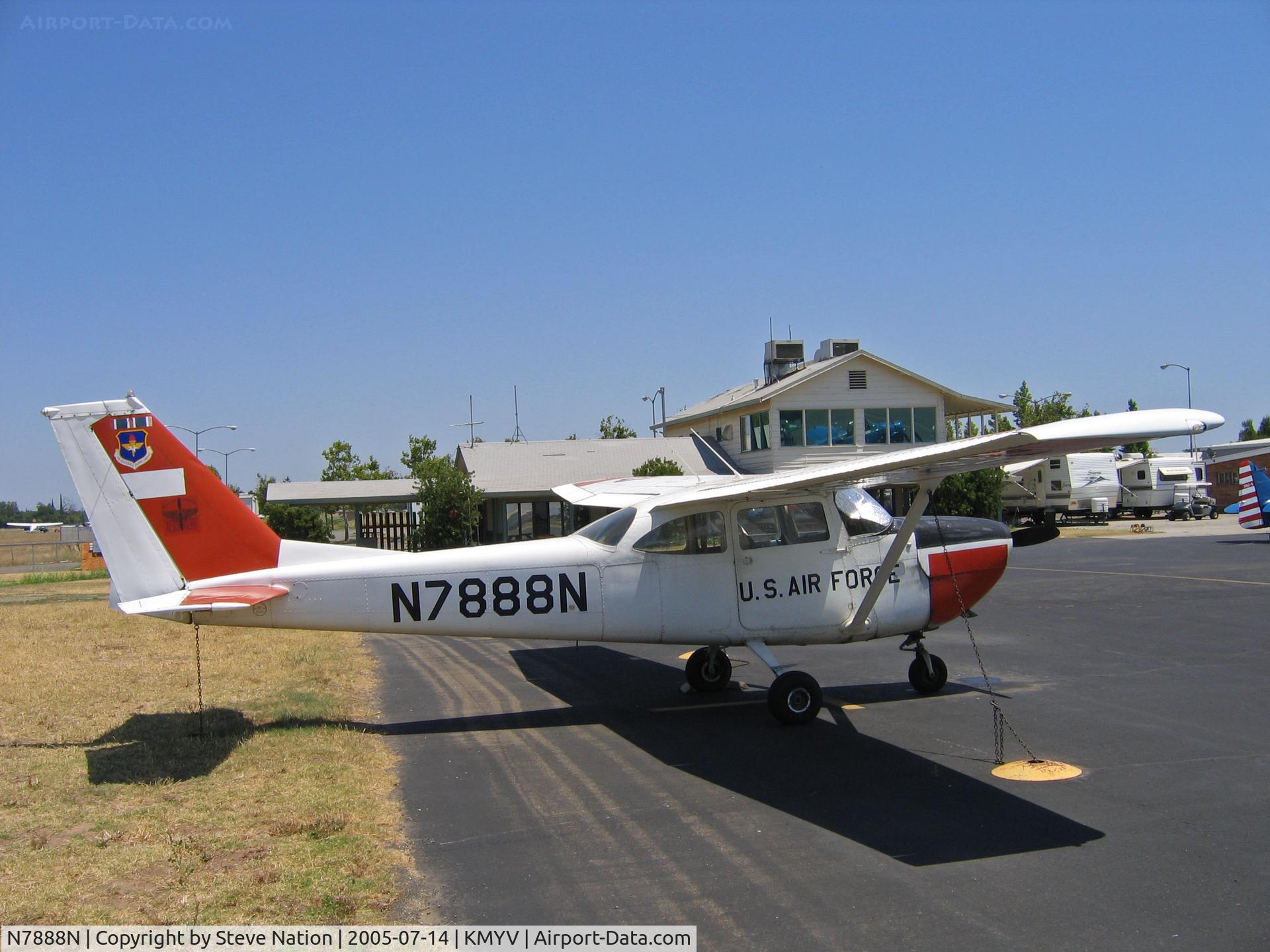 N7888N, 1967 Cessna R172E C/N R172-0279, Beale AFB Flying Club 1967 Cessna R172E U.S. AIR FORCE @ Marysville, CA