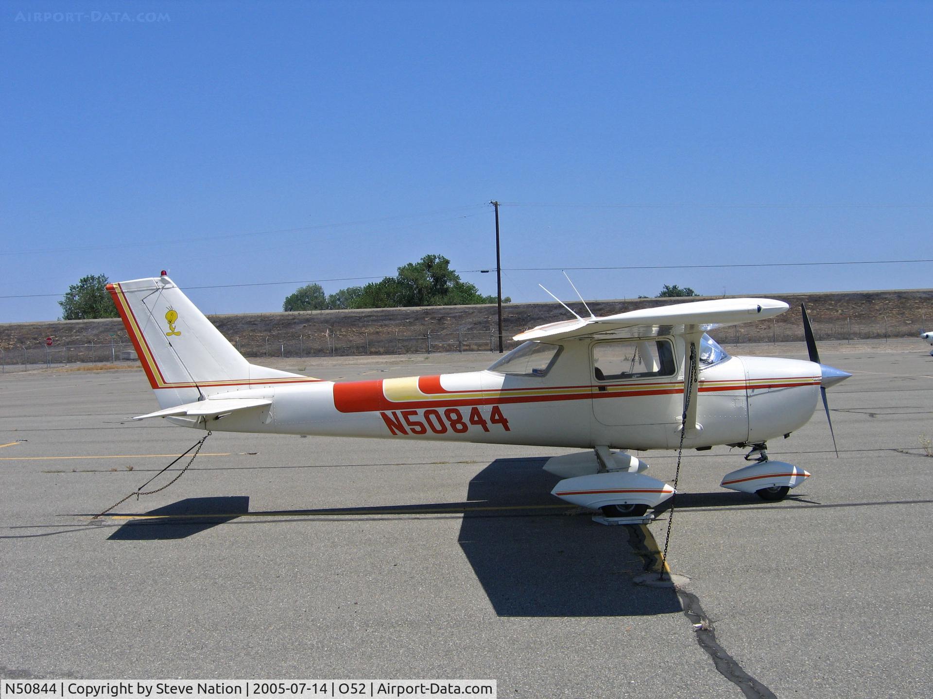 N50844, 1968 Cessna 150J C/N 15069590, 1968 Cessna 150J @ Yuba City, CA with Tweety Bird tail logo