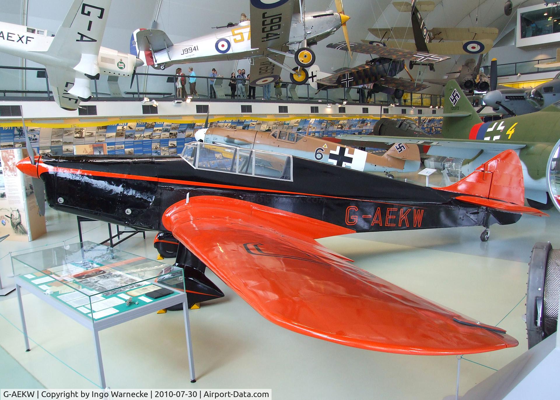G-AEKW, Miles M12 Mohawk C/N 298, Miles M.12 Mohawk at the RAF Museum, Hendon