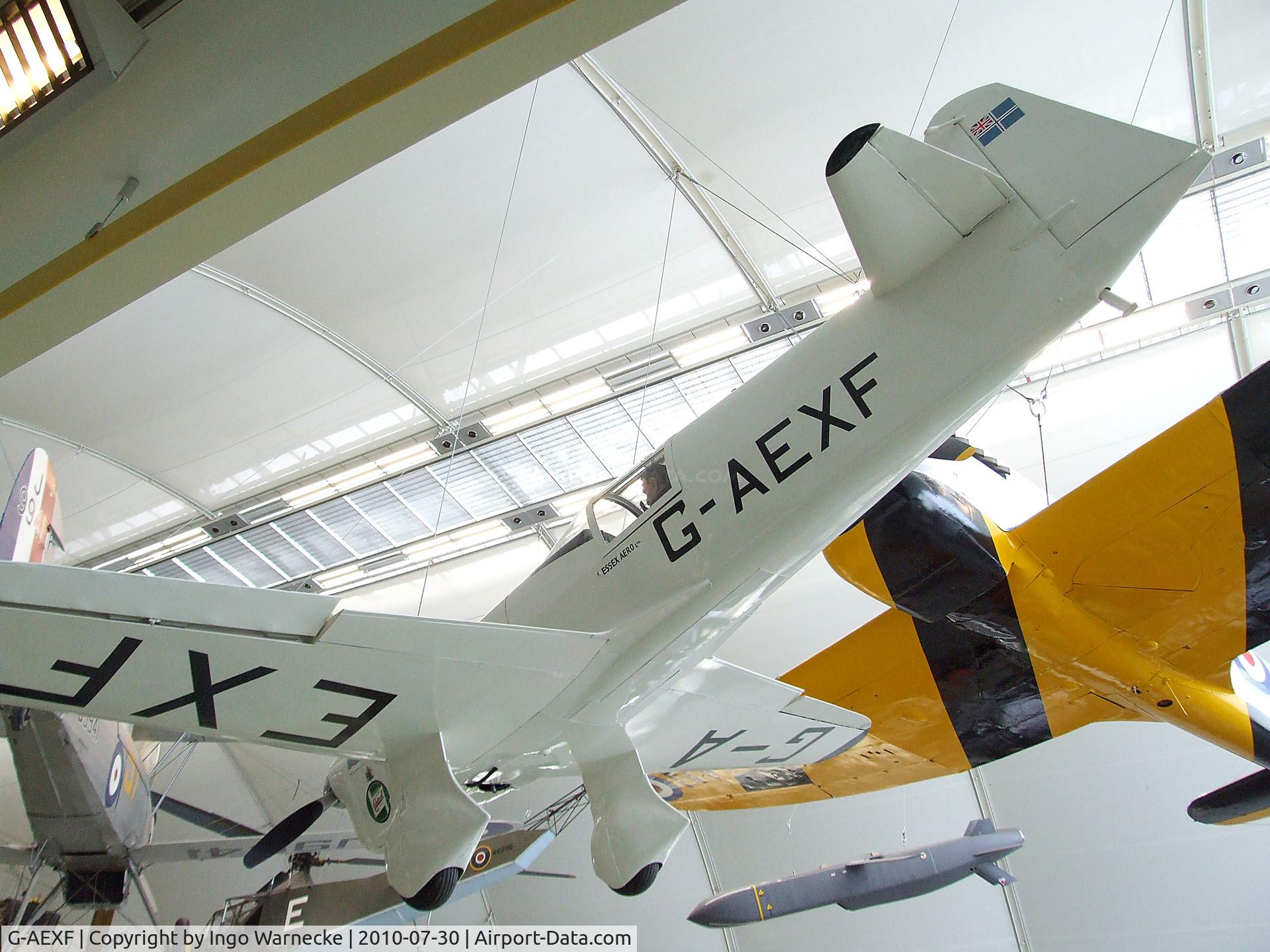 G-AEXF, Percival E-2H Mew Gull (replica) C/N Not found G-AEXF, Percival P-6 Mew Gull (E2H) replica at the RAF Museum, Hendon