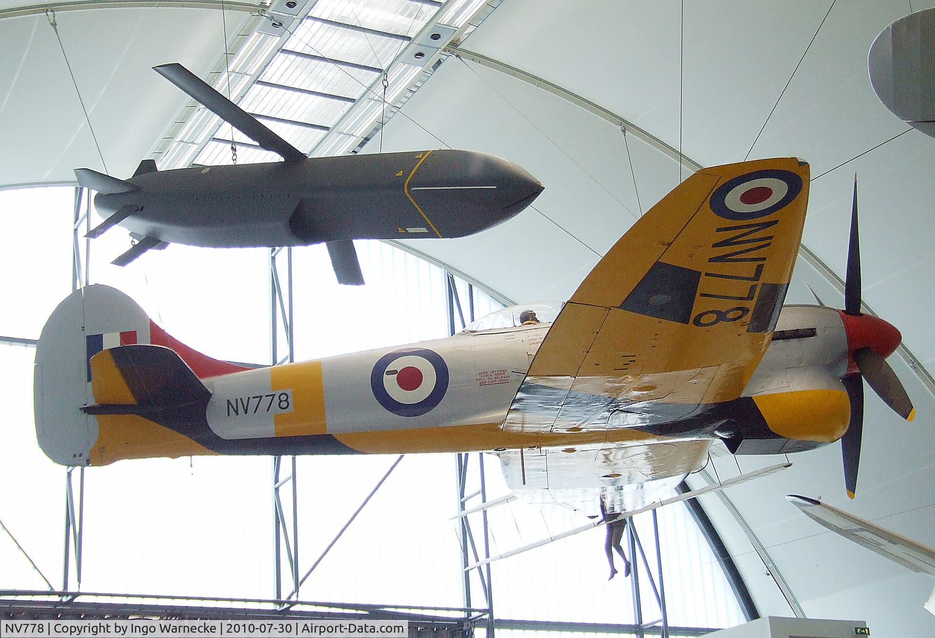 NV778, Hawker Tempest TT.5 C/N Not found NV778, Hawker Tempest TT5 at the RAF Museum, Hendon