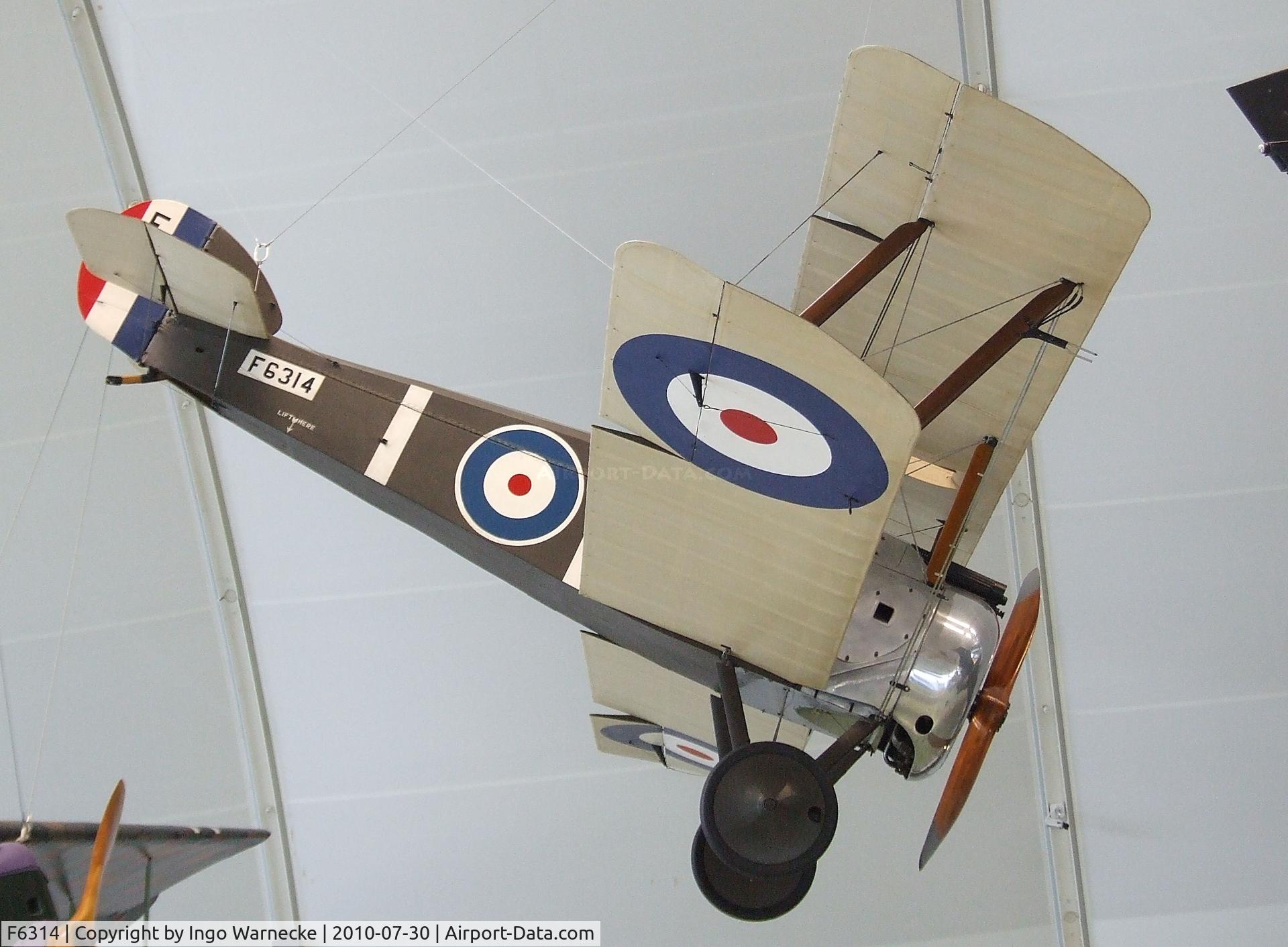 F6314, Sopwith F.1 Camel C/N Not found F6314, Sopwith F1 Camel at the RAF Museum, Hendon