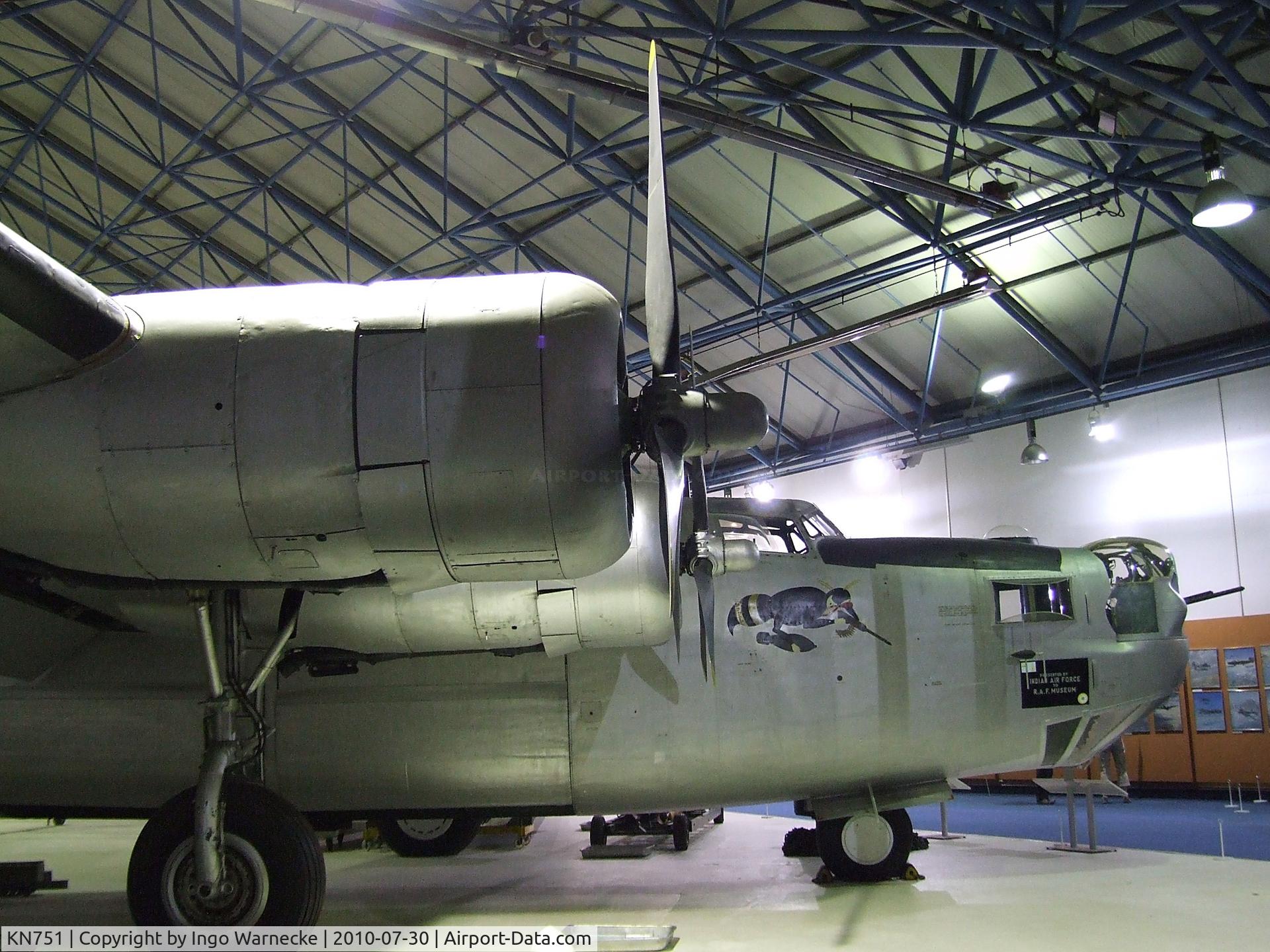 KN751, Consolidated B-24 Liberator C/N 6707L, Consolidated B-24L-20-FO Liberator at the RAF Museum, Hendon