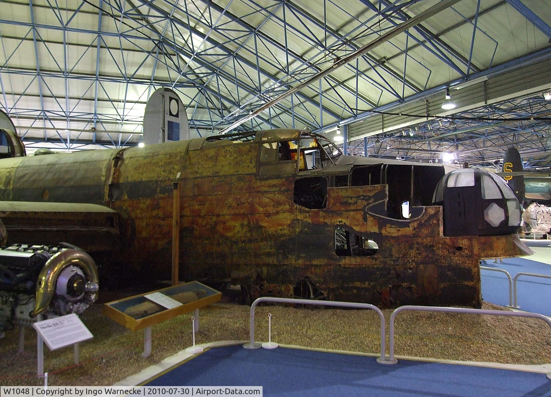 W1048, Handley Page Halifax II C/N 11, Handley Page Halifax II wreck at the RAF Museum, Hendon