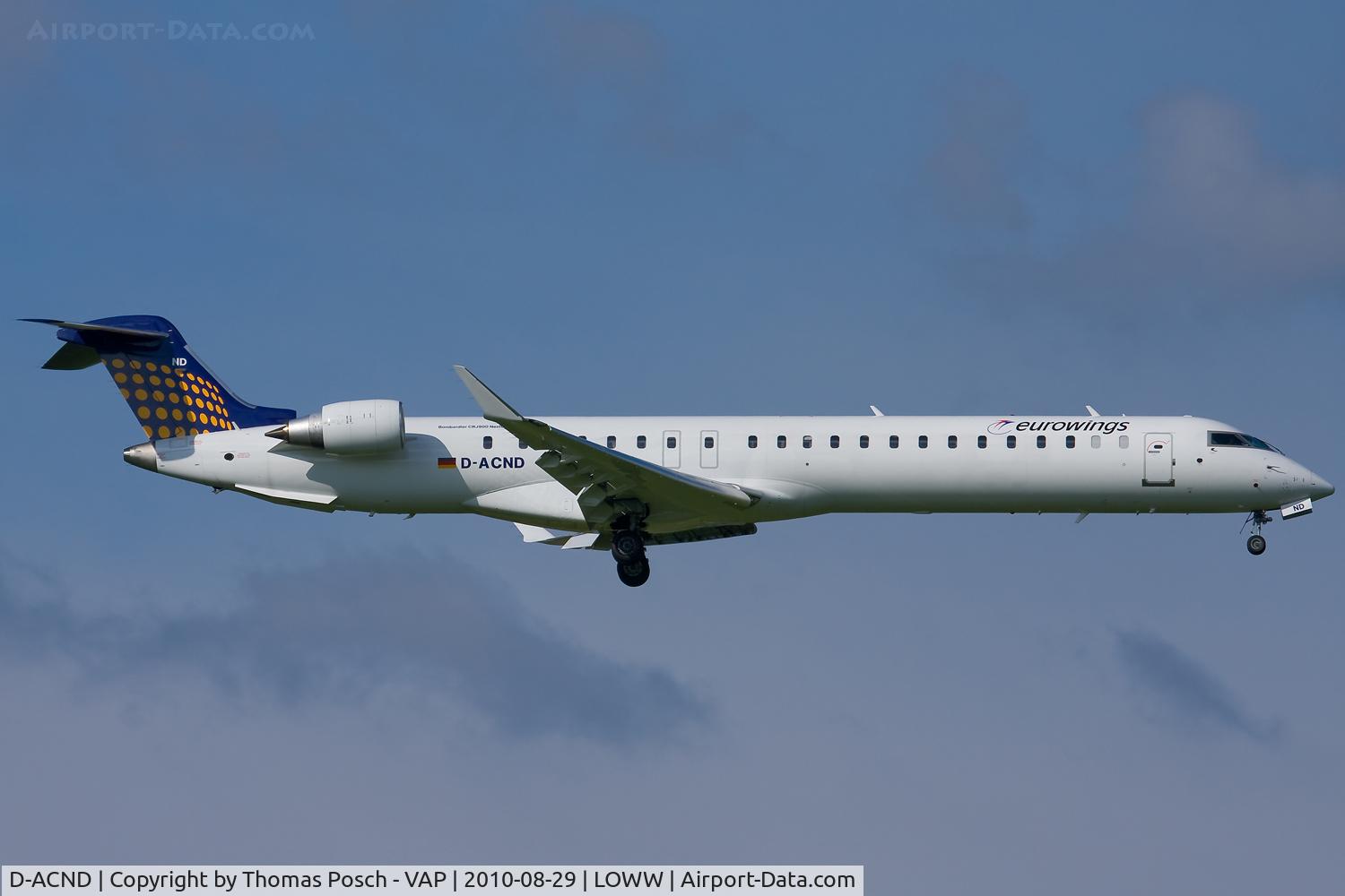 D-ACND, 2009 Bombardier CRJ-701 (CL-600-2C10) Regional Jet C/N 15238, Eurowings