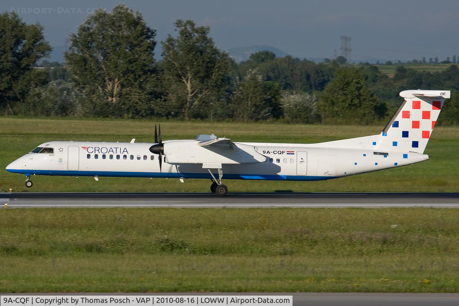 9A-CQF, 2010 De Havilland Canada DHC-8-402Q Dash 8 C/N 4301, Croatia Airlines