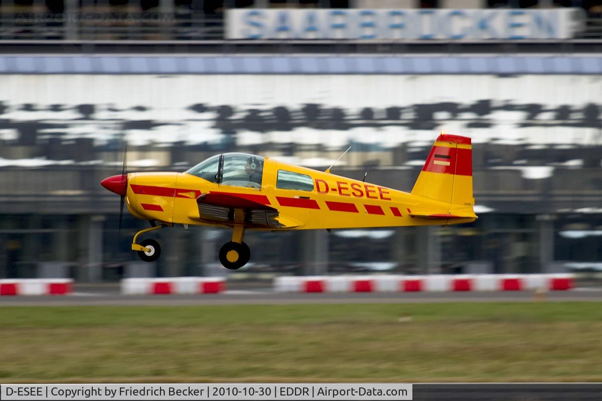 D-ESEE, 1971 Grumman AA1 C/N AA1B-0167, departure from Saarbruecken