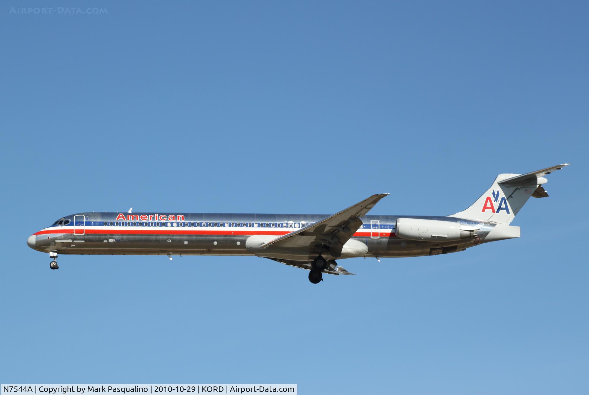 N7544A, 1990 McDonnell Douglas MD-82 (DC-9-82) C/N 53026, MD-82