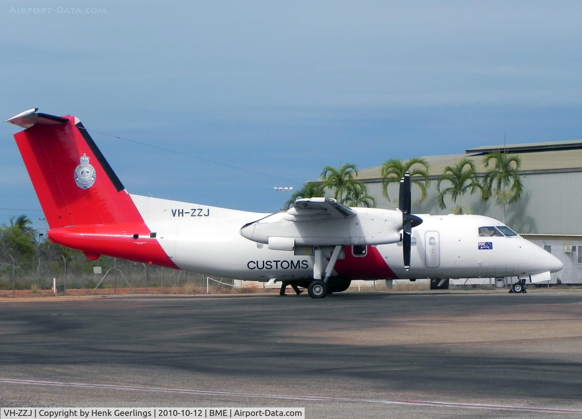VH-ZZJ, 2000 De Havilland Canada DHC-8-202 Dash 8 C/N 551, Surveillance Australia , Broome