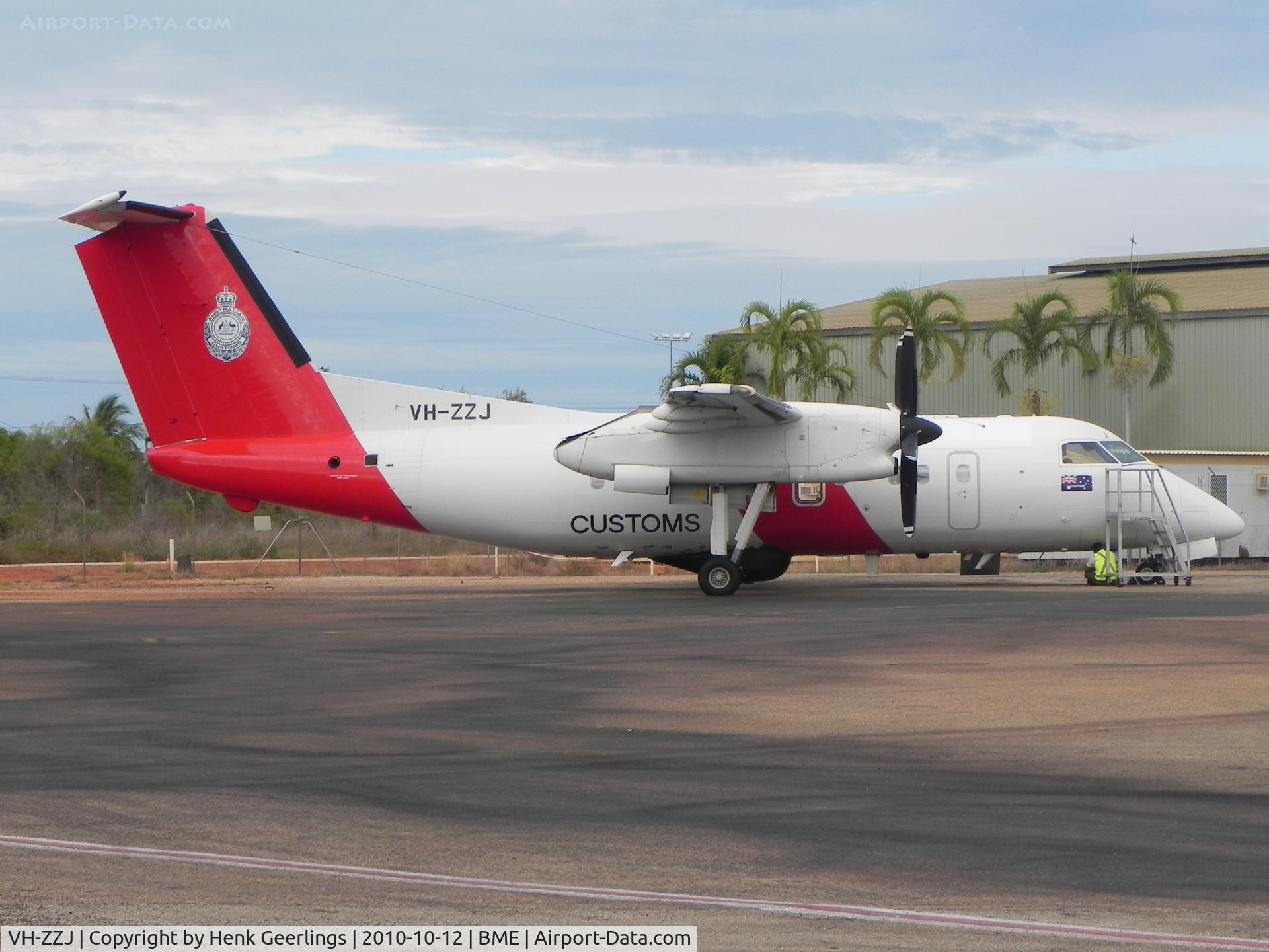 VH-ZZJ, 2000 De Havilland Canada DHC-8-202 Dash 8 C/N 551, Surveillance Australia , Broome