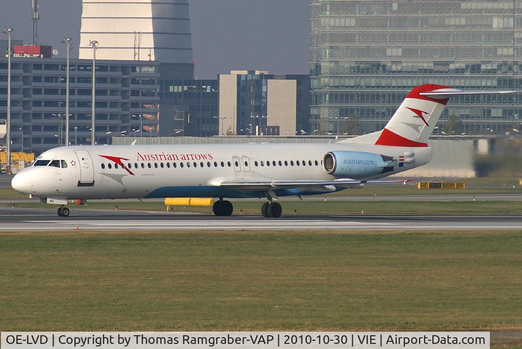 OE-LVD, 1994 Fokker 100 (F-28-0100) C/N 11515, Austrian Arrows Fokker 100