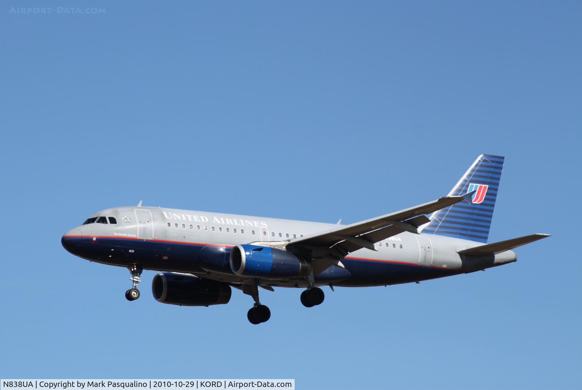 N838UA, 2001 Airbus A319-131 C/N 1477, Airbus A319