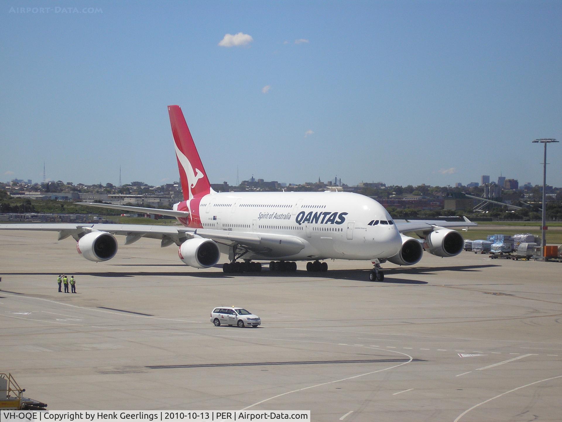 VH-OQE, 2009 Airbus A380-842 C/N 027, Departure to USA , A380 , Qantas