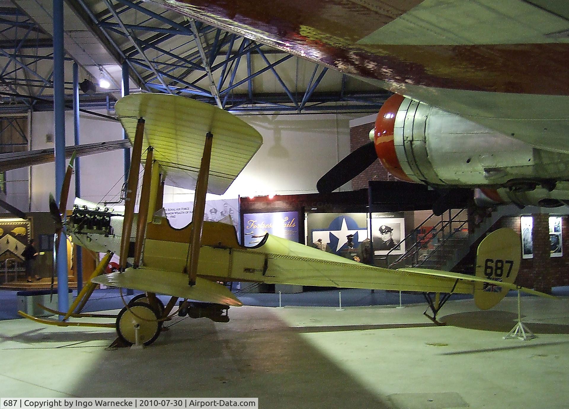 687, Royal Aircraft Factory Be-2b Replica C/N BAPC-181, Royal Aircraft Factory B.E.2b at the RAF Museum, Hendon