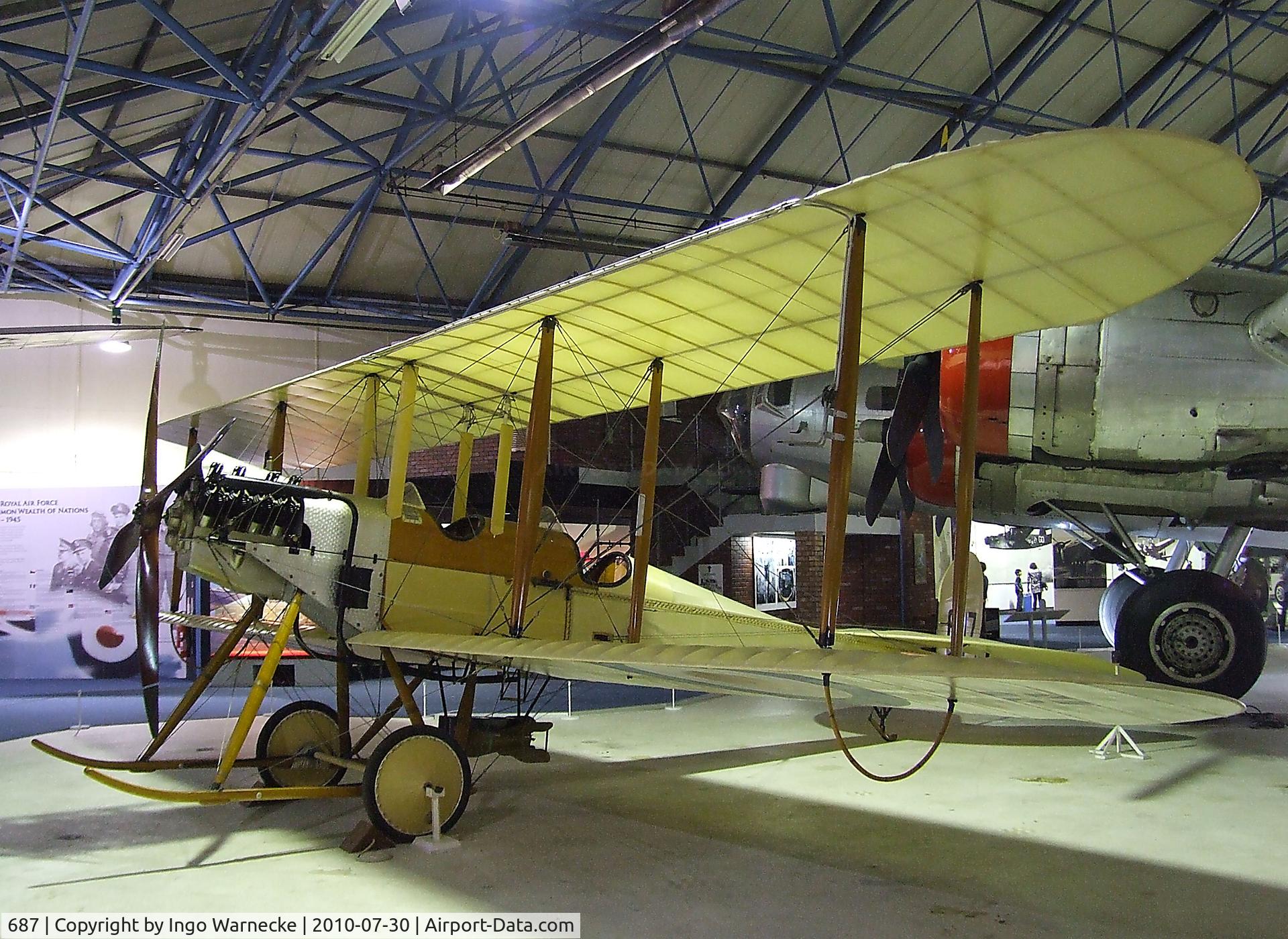 687, Royal Aircraft Factory Be-2b Replica C/N BAPC-181, Royal Aircraft Factory B.E.2b at the RAF Museum, Hendon