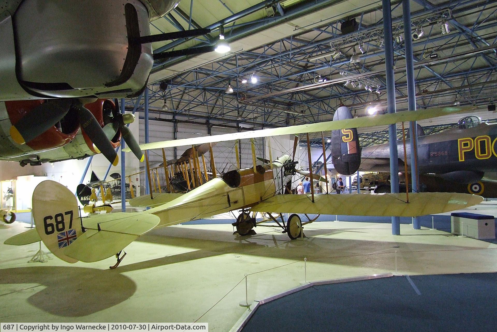 687, Royal Aircraft Factory Be-2b Replica C/N BAPC-181, Royal Aircraft Factory B.E.2b at the RAF Museum, Hendon