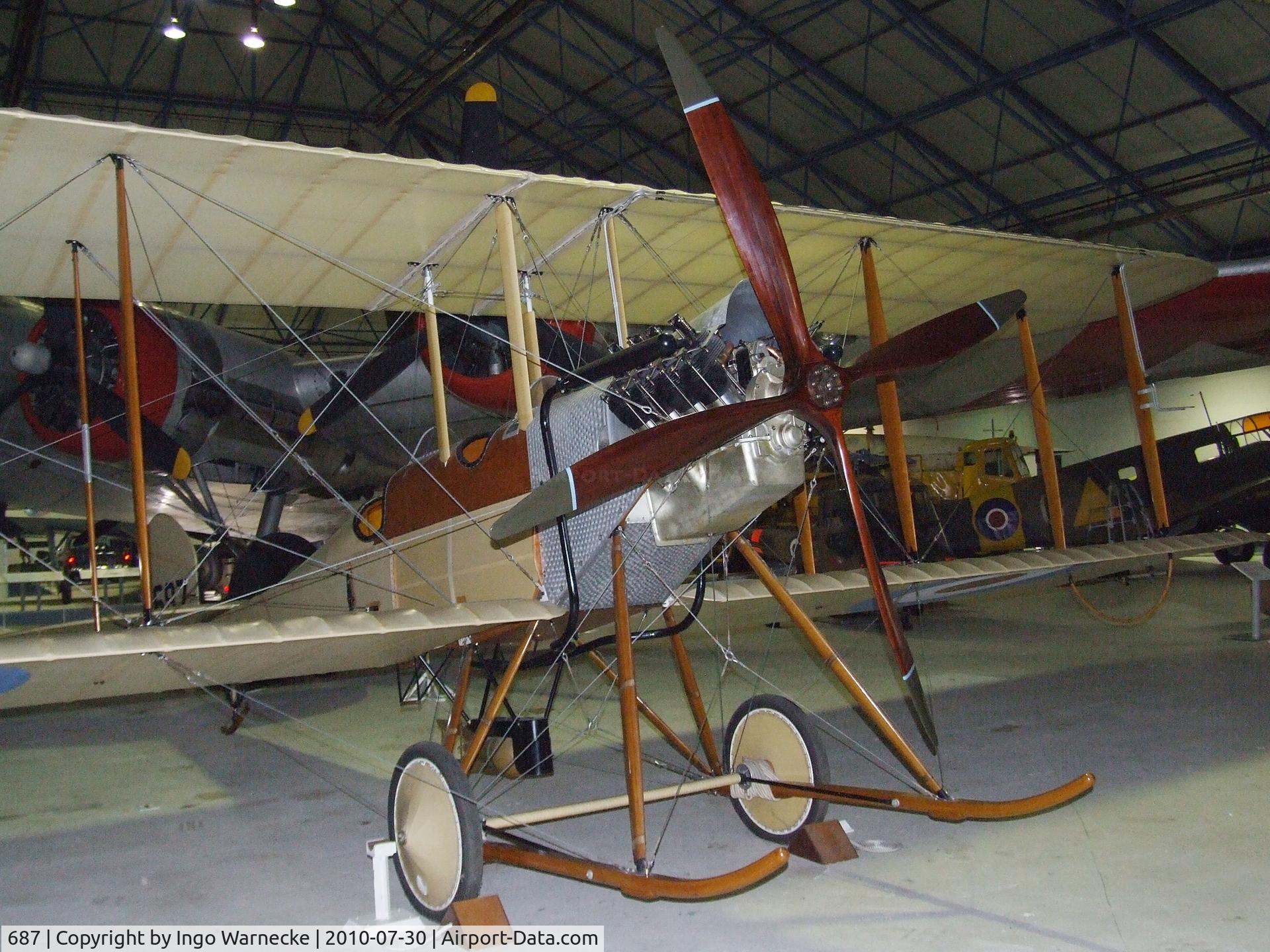 687, Royal Aircraft Factory Be-2b Replica C/N BAPC-181, Royal Aircraft Factory B.E.2b at the RAF Museum, Hendon
