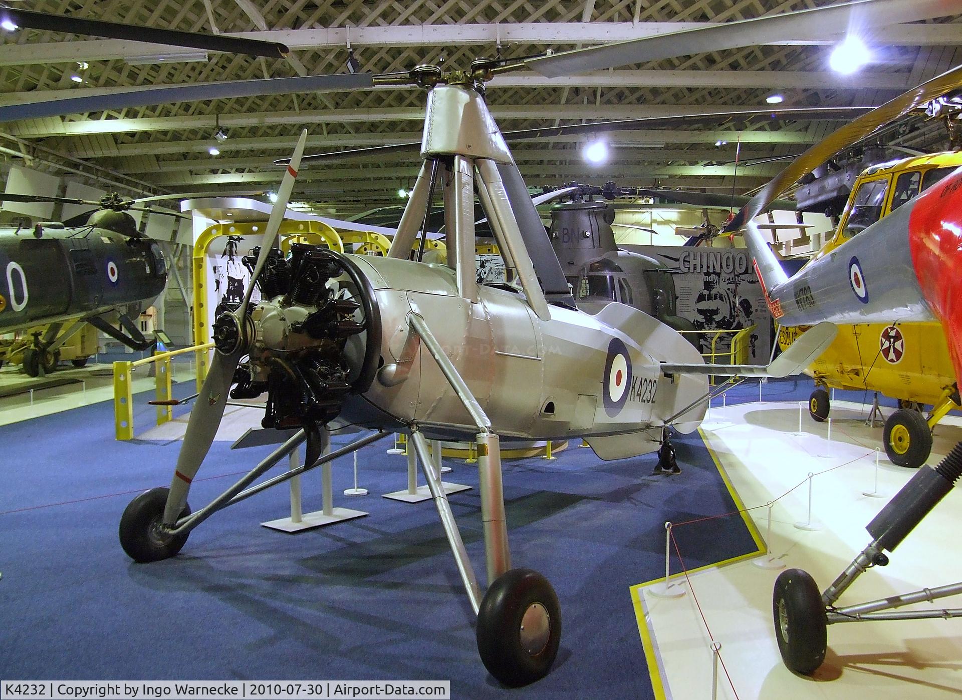 K4232, Avro 671 Rota I (Cierva C-30A) C/N R3/CA/40, Avro 671 (Cierva C-30A) Rota at the RAF Museum, Hendon