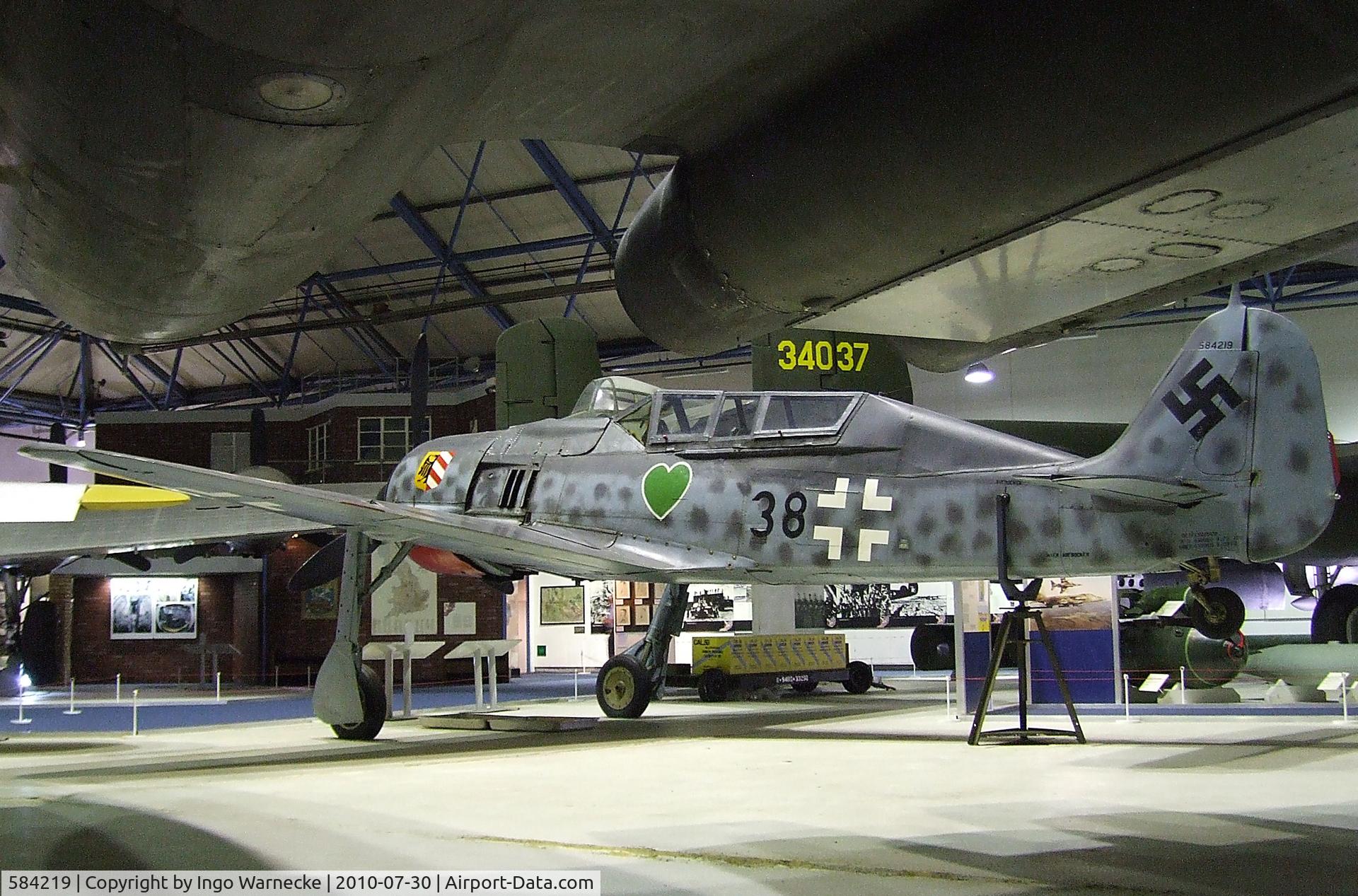 584219, Focke-Wulf Fw-190F-8/U1 C/N 584219, Focke-Wulf Fw 190A-8/U-1 two-seater conversion at the RAF Museum, Hendon