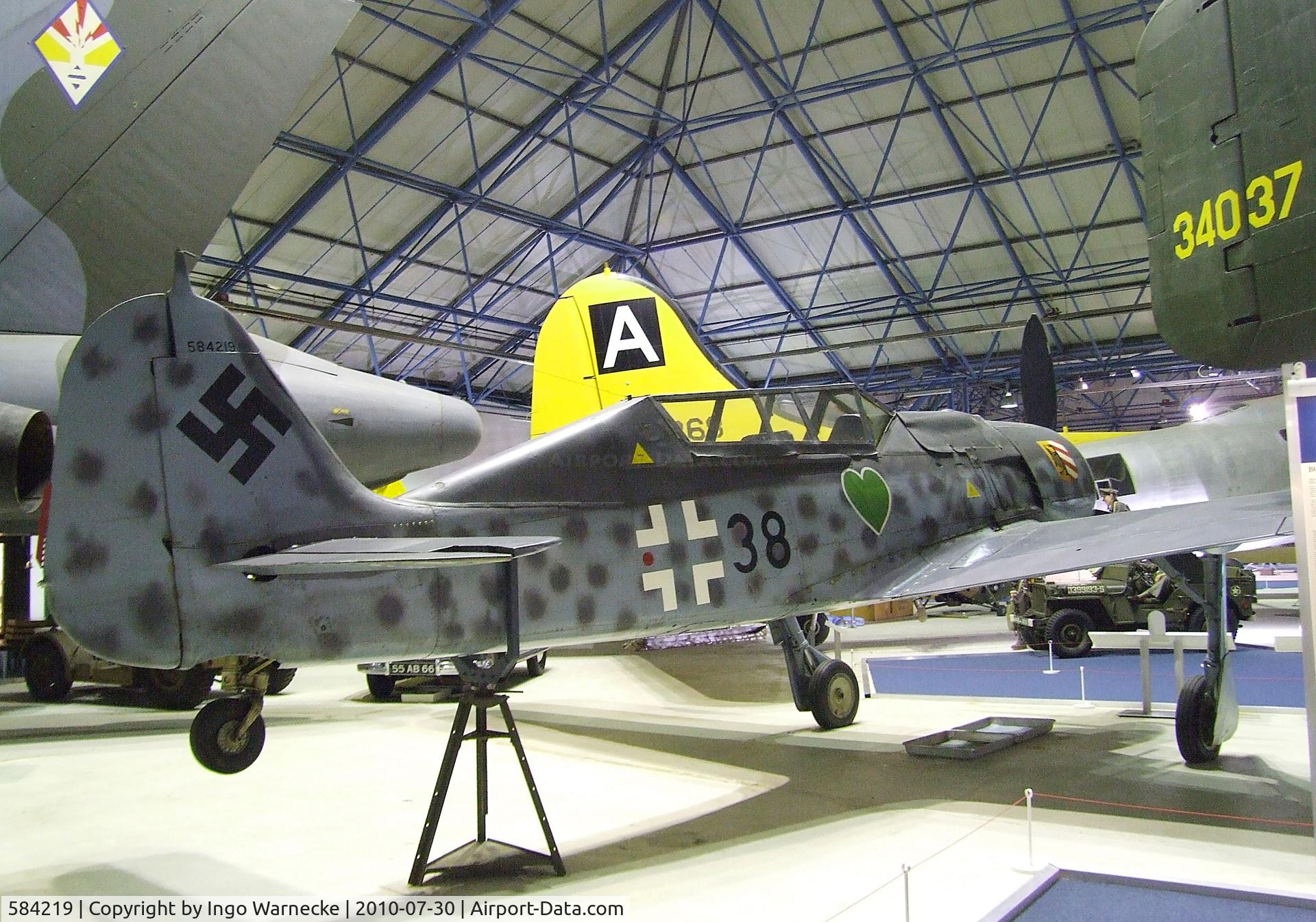 584219, Focke-Wulf Fw-190F-8/U1 C/N 584219, Focke-Wulf Fw 190A-8/U-1 two-seater conversion at the RAF Museum, Hendon