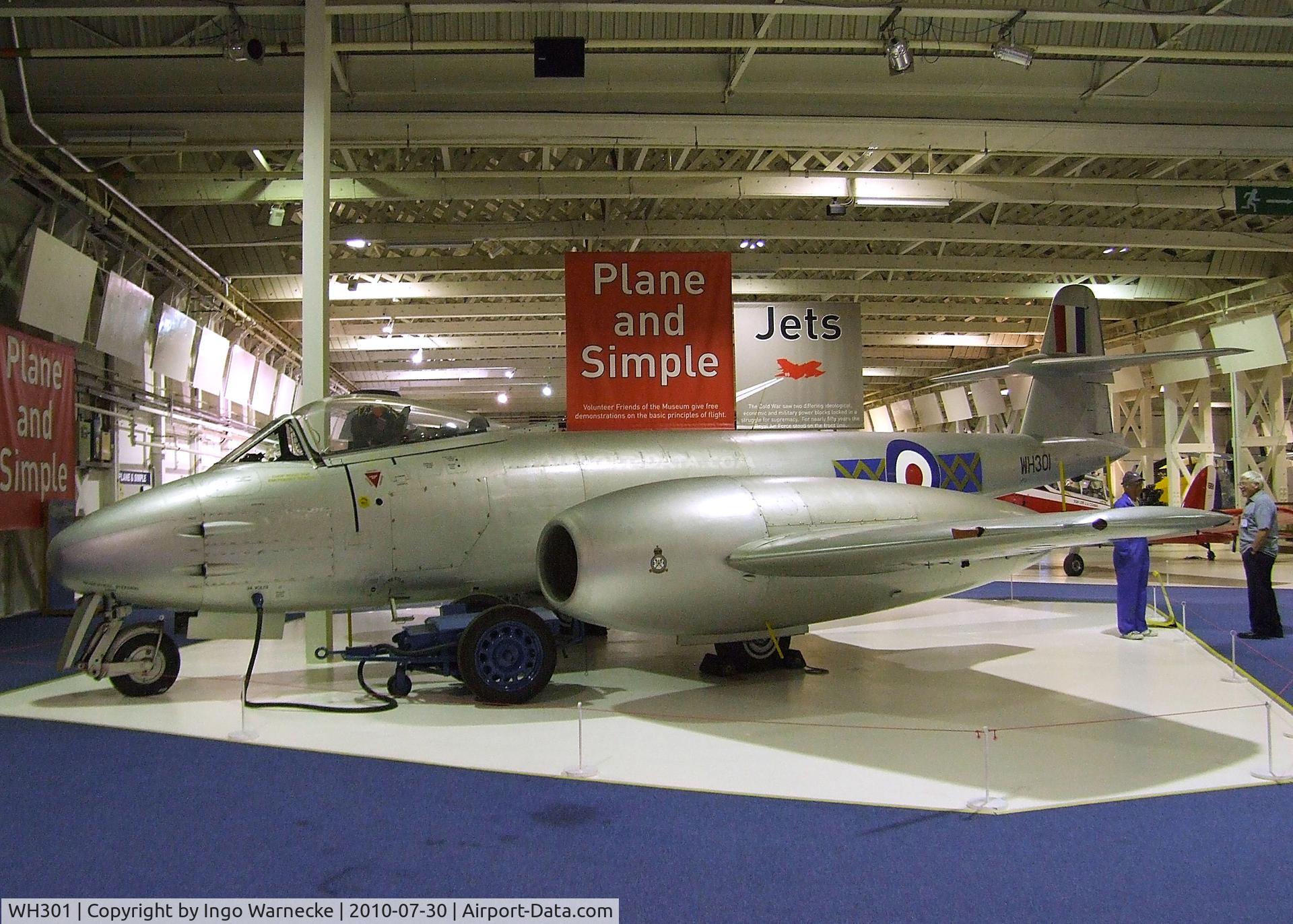 WH301, Gloster Meteor F.8 C/N Not found WH301, Gloster Meteor F8 at the RAF Museum, Hendon