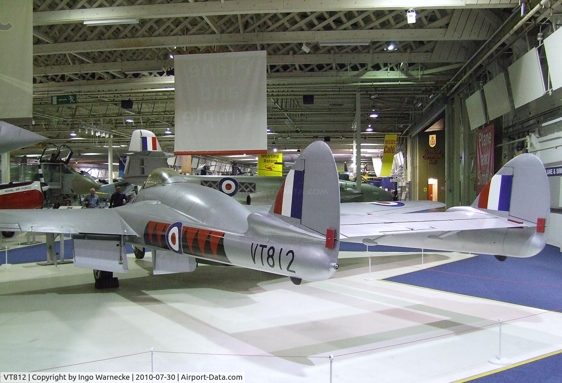 VT812, 1947 De Havilland DH-100 Vampire F.3 C/N Not found VT812, De Havilland D.H.100 Vampire F3 at the RAF Museum, Hendon