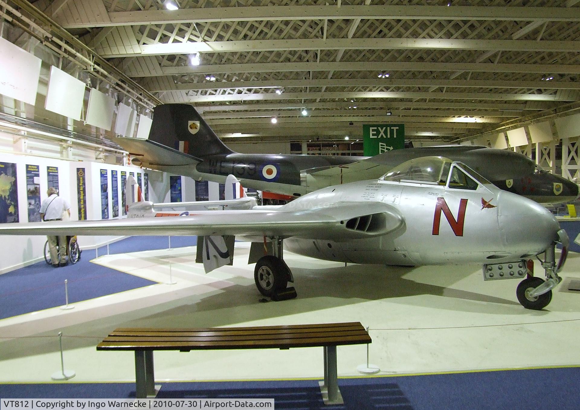 VT812, 1947 De Havilland DH-100 Vampire F.3 C/N Not found VT812, De Havilland D.H.100 Vampire F3 at the RAF Museum, Hendon