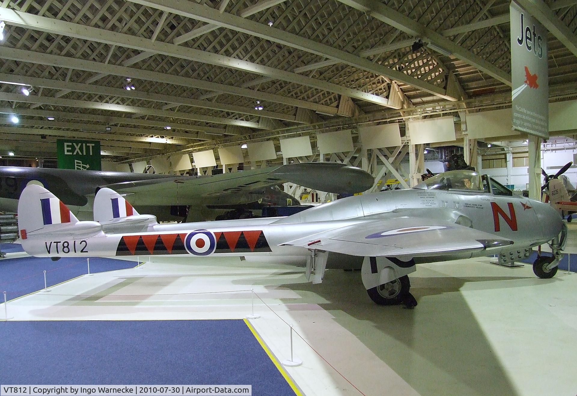 VT812, 1947 De Havilland DH-100 Vampire F.3 C/N Not found VT812, De Havilland D.H.100 Vampire F3 at the RAF Museum, Hendon