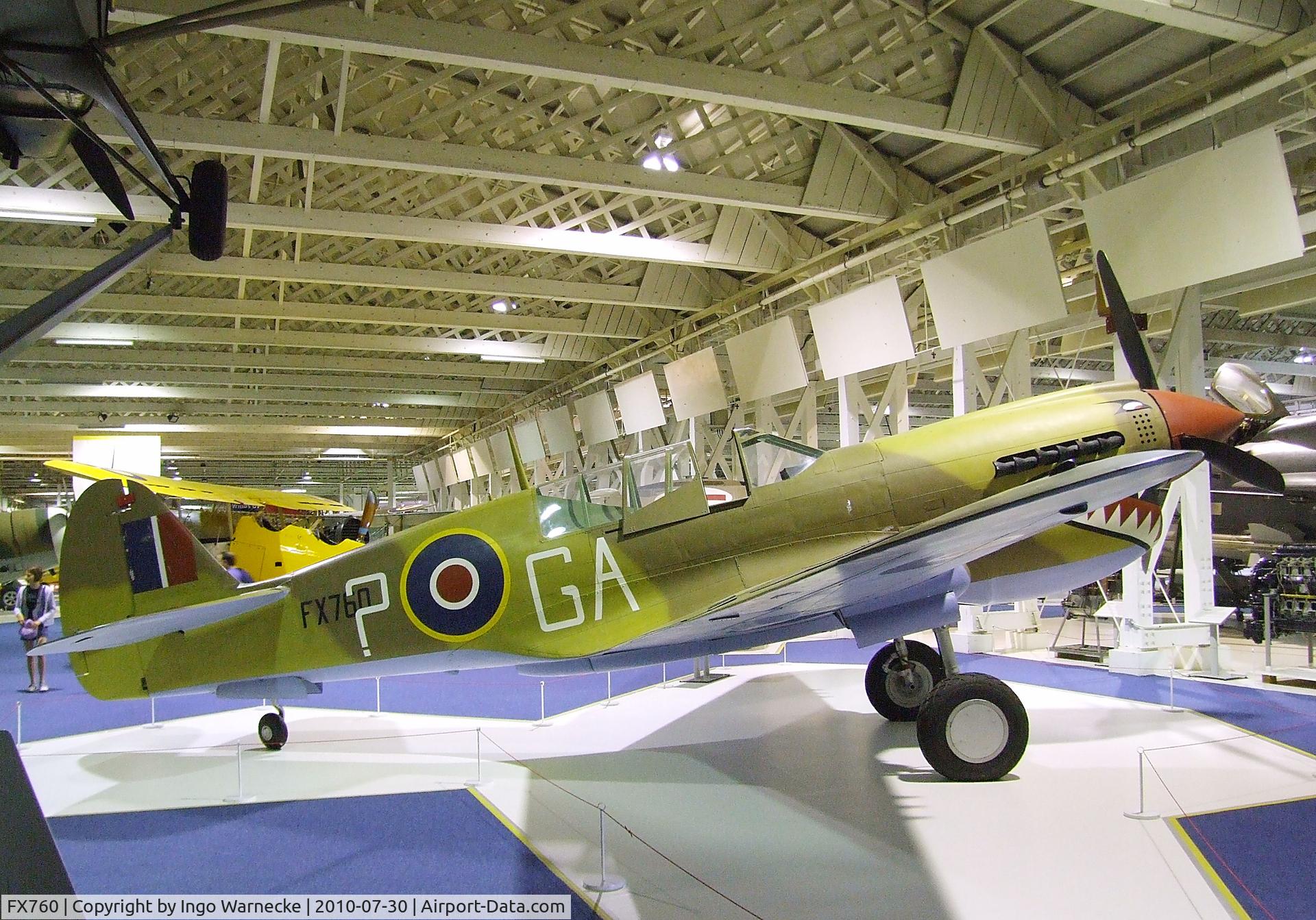 FX760, Curtiss Kittyhawk IV C/N 33840, Curtiss P-40N-15-CU Warhawk at the RAF Museum, Hendon
