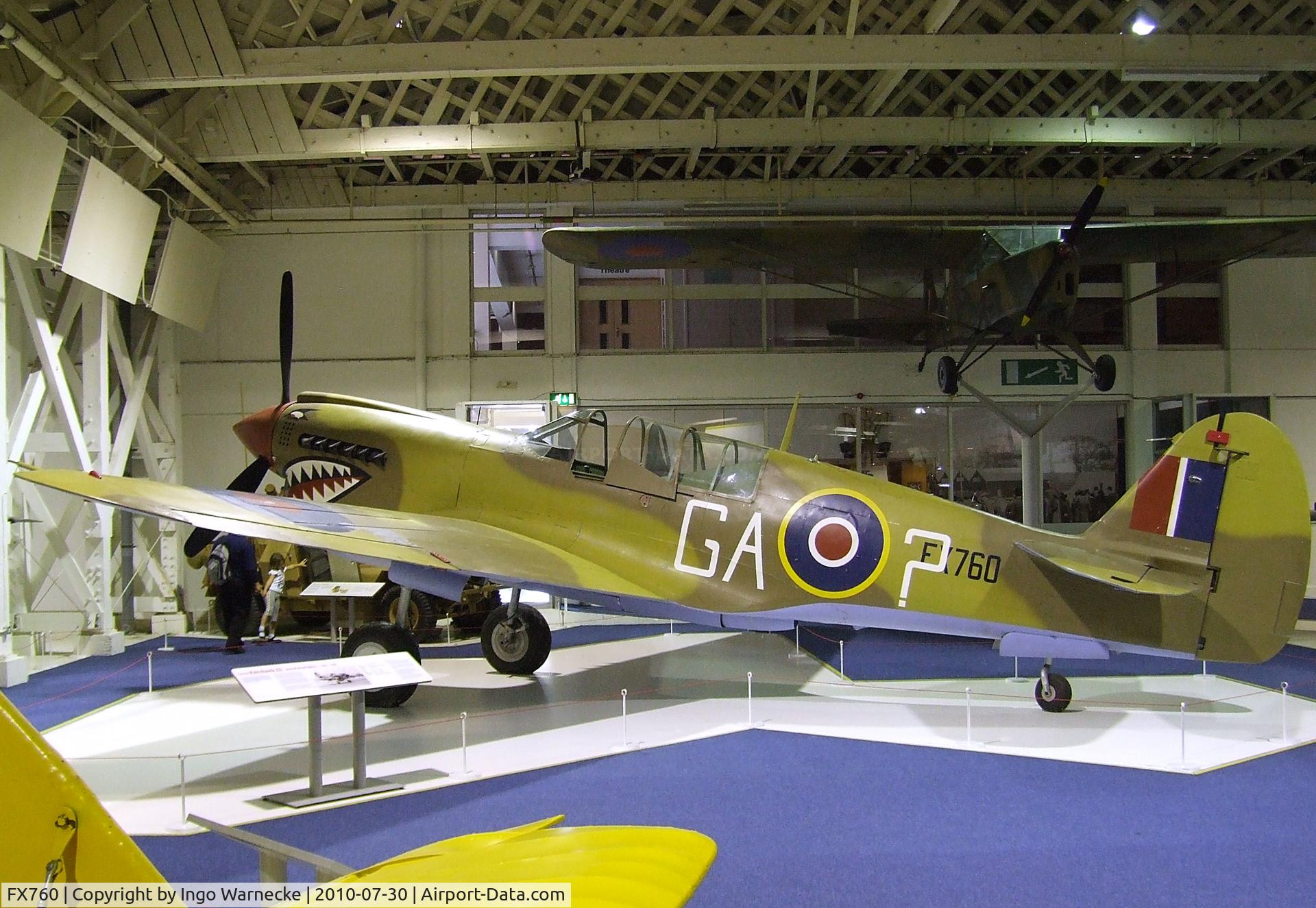 FX760, Curtiss Kittyhawk IV C/N 33840, Curtiss P-40N-15-CU Warhawk at the RAF Museum, Hendon