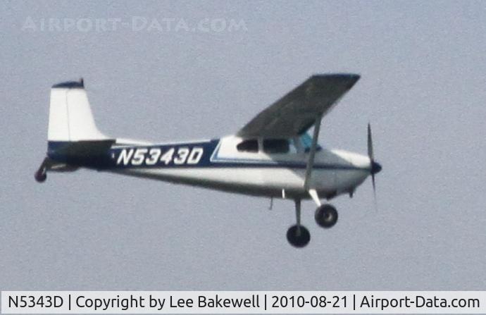 N5343D, 1958 Cessna 180A C/N 50241, While operating over Forest Lake MN