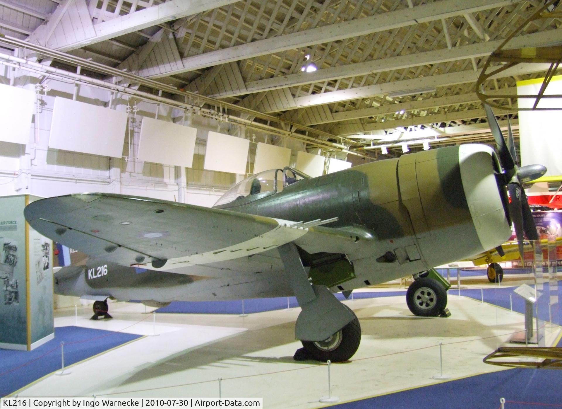 KL216, 1945 Republic P-47D Thunderbolt C/N 399-55834, Republic P-47D Thunderbolt at the RAF Museum, Hendon