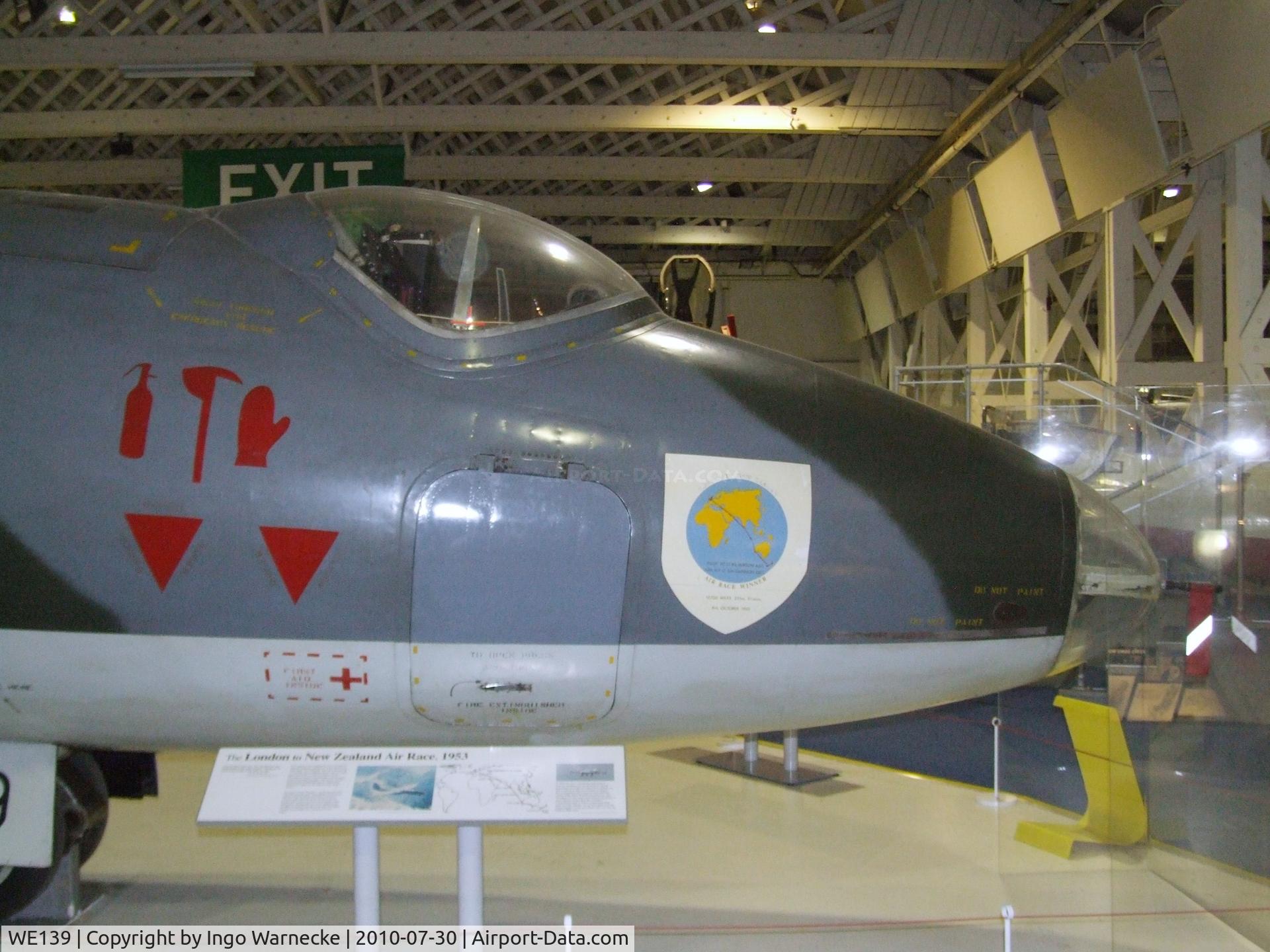 WE139, 1953 English Electric Canberra PR.3 C/N EEP71110, English Electric Canberra PR3 at the RAF Museum, Hendon