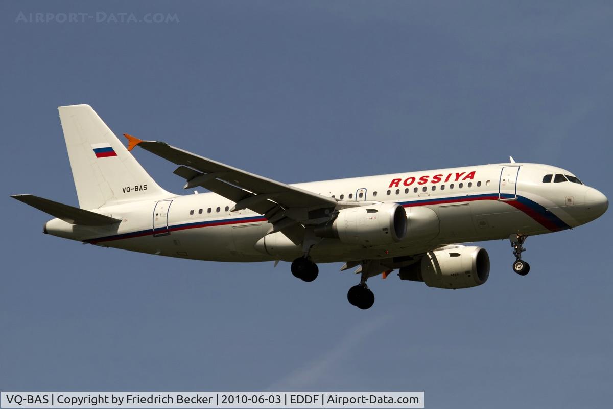 VQ-BAS, 2002 Airbus A319-111 C/N 1863, on final RW07R