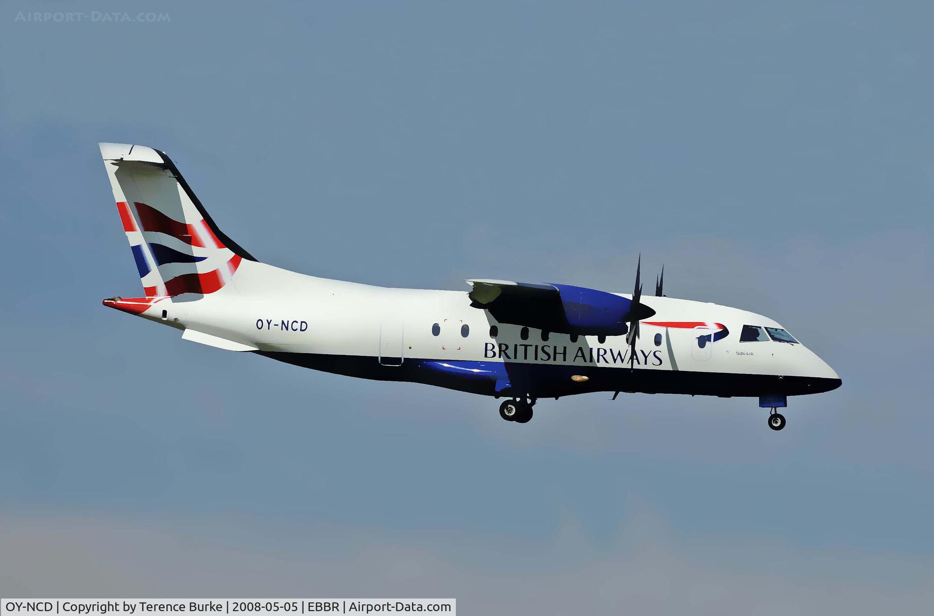 OY-NCD, 1998 Dornier Do328-100 C/N 3104, Short Finals RNY 02 Brussels