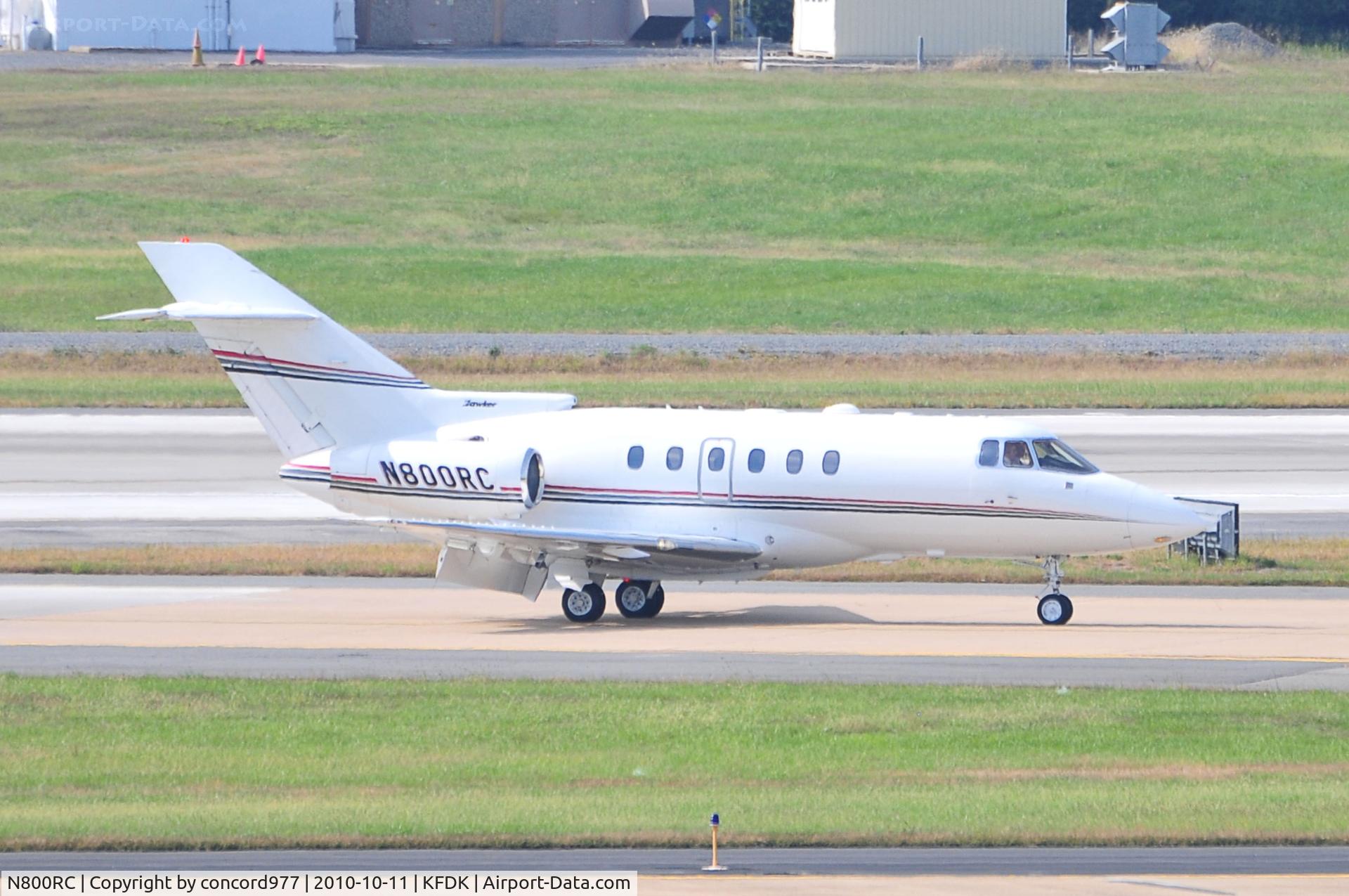 N800RC, 2004 Raytheon Hawker 800XP C/N 258660, 10/11/2010