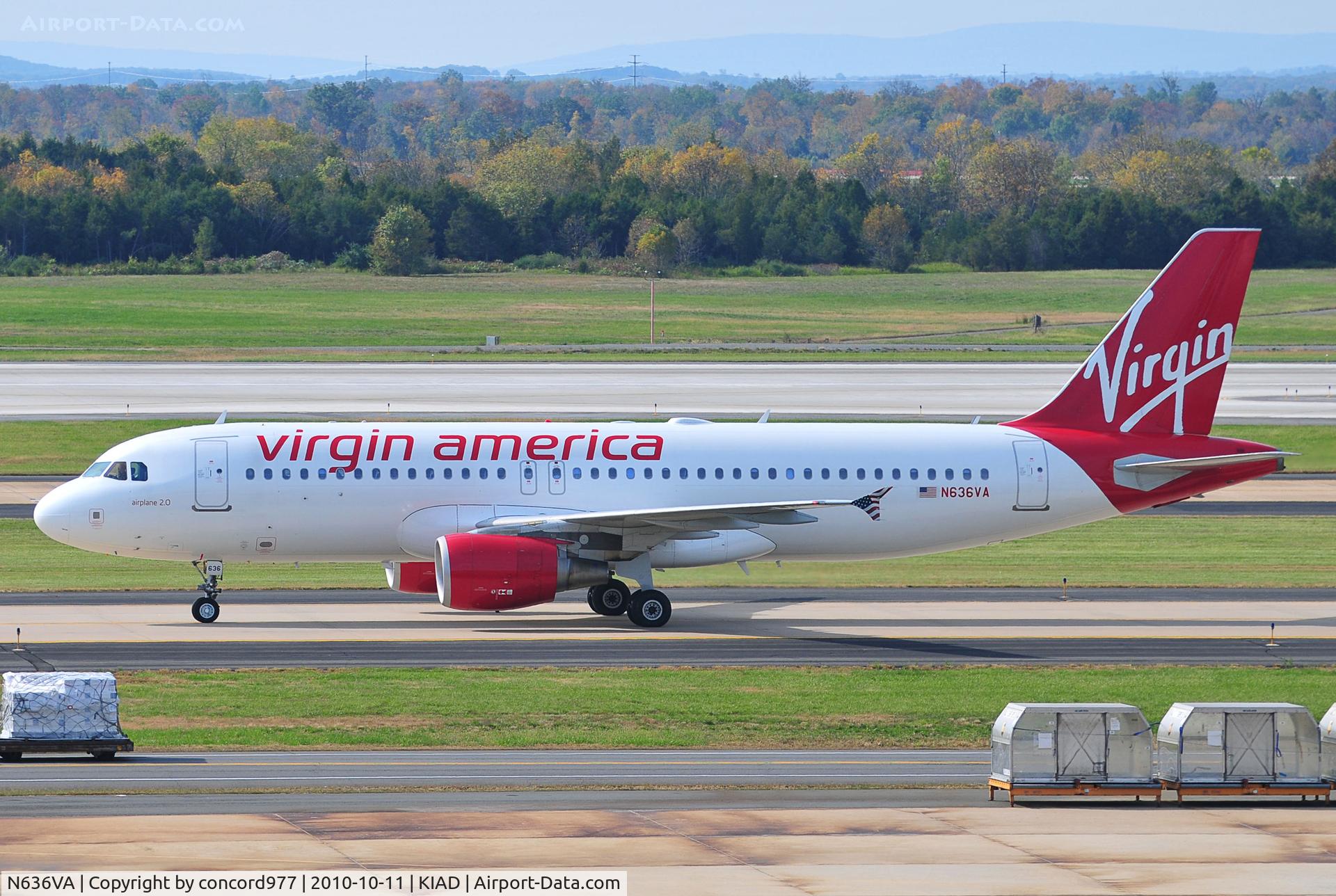 N636VA, 2008 Airbus A320-214 C/N 3460, 10/11/2010