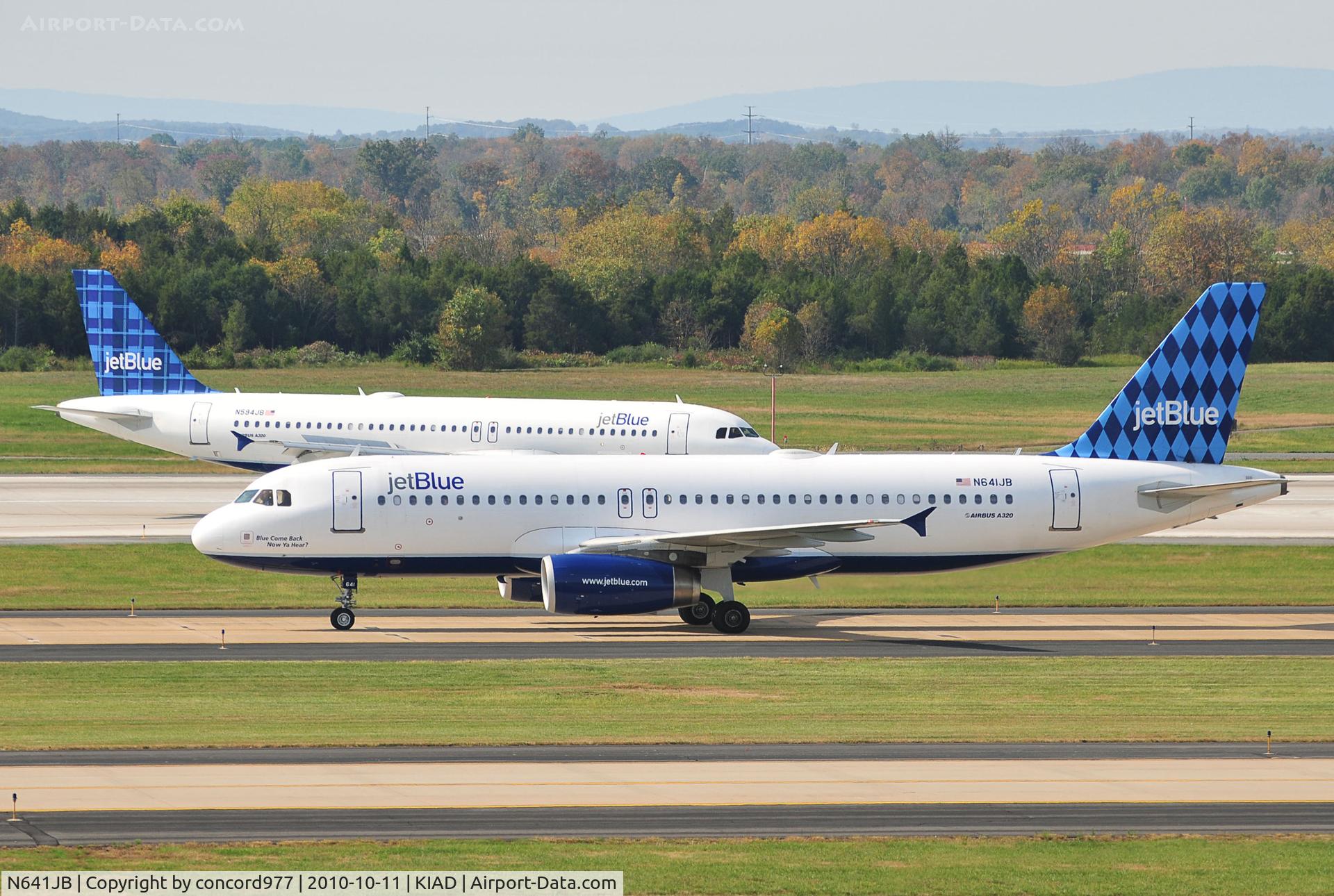 N641JB, 2006 Airbus A320-232 C/N 2848, 10/11/2010