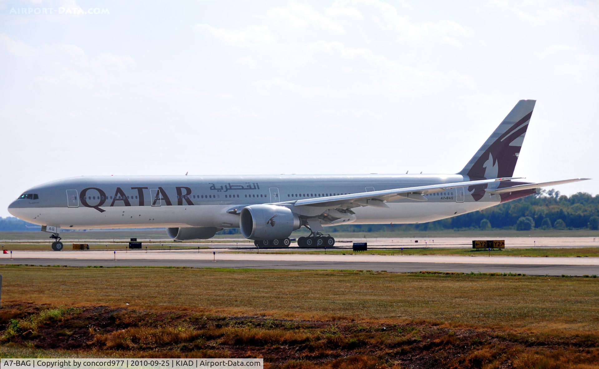 A7-BAG, 2009 Boeing 777-3DZ/ER C/N 36014, 9/25/2010
