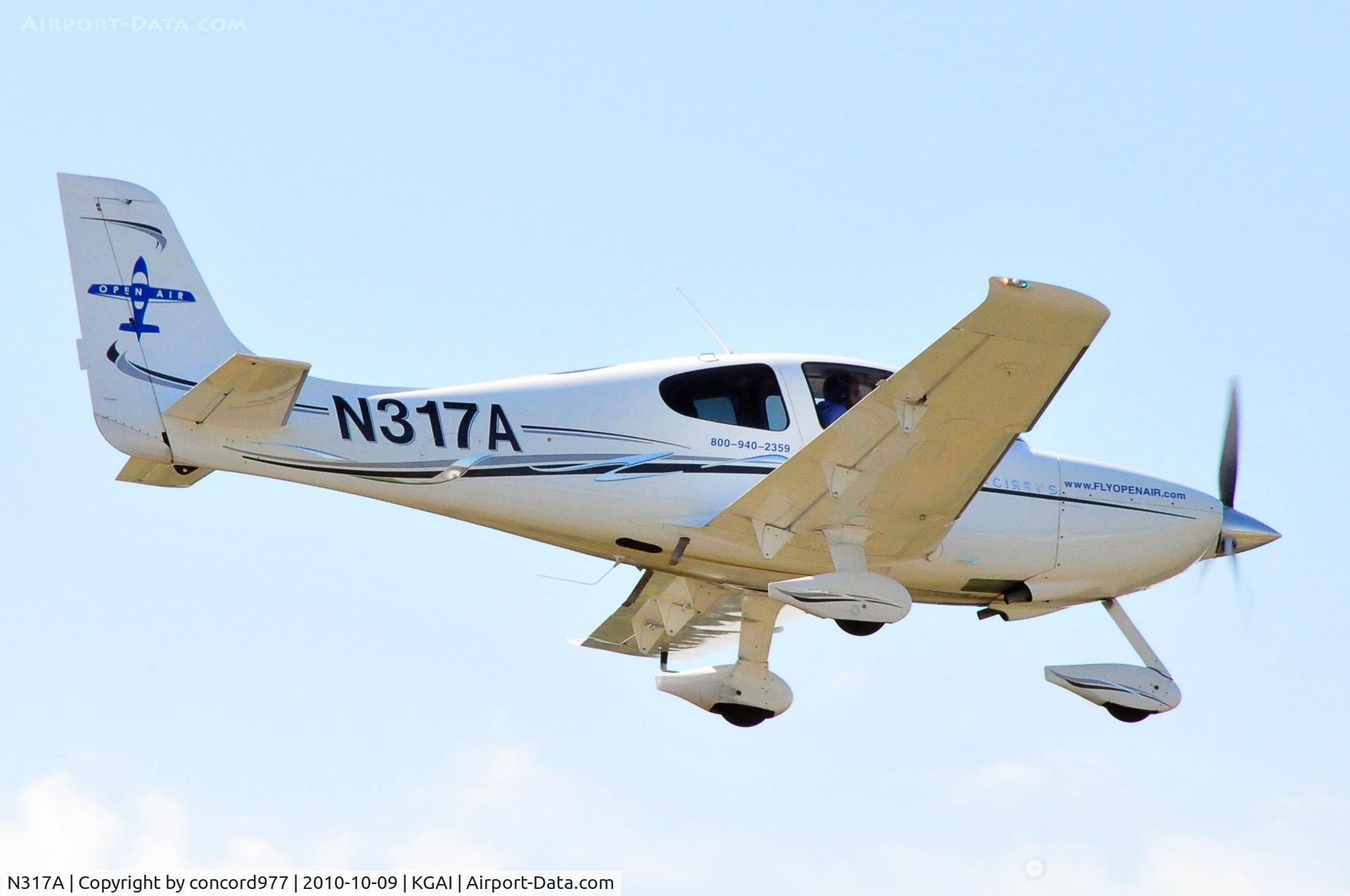 N317A, 2006 Cirrus SR22 C/N 2105, 10/9/2010