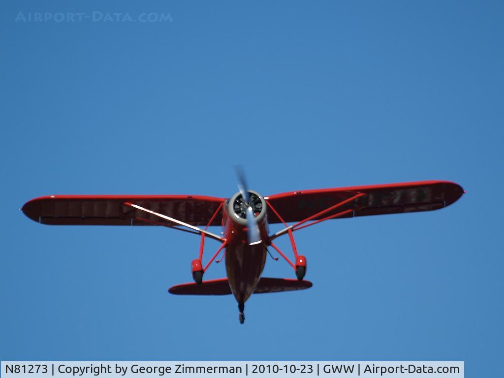 N81273, 1946 Fairchild 24W-46 C/N W46173, Departure - Goldsboro-Wayne
