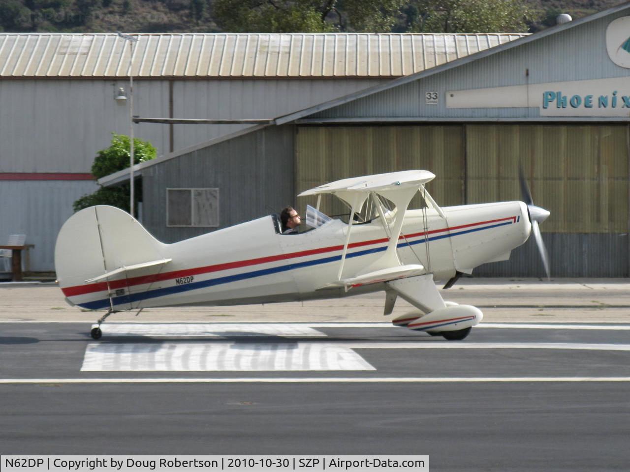 N62DP, 1988 Steen Skybolt C/N KEM 1, Glanville/Glanville STEEN SKYBOLT, Lycoming AEIO-360-B4A 180 Hp aerobatic, takeoff roll Rwy 22